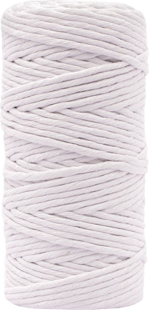 Vaessen creative macrame touw - wit - 3mmx100m