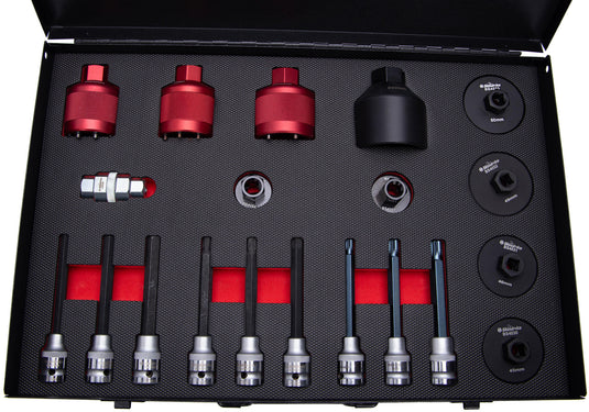 Bikeservice gereedschapset fahrwerk chassis kit bst 20tlg