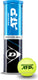 Dunlop atp - tennisballen - geel - tin van 4