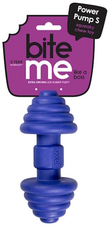 Ebi kauwspeeltje power pump blauw s - 16 x 7 x 7cm