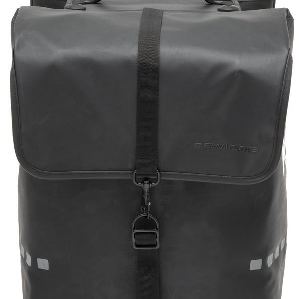 New Looxs Odense Double 39L RackTime dub tas afneem zwart