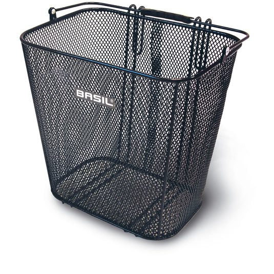 Basil Cardiff - fietsmand - achterop - zwart