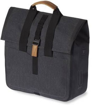 Load image into Gallery viewer, Basil Urban Dry Shopper - waterdichte fietstas, unisex, charcoal melee
