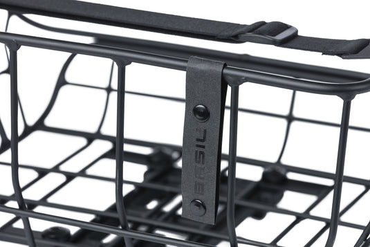 Basil Portland - fietsmand MIK - achterop - matzwart