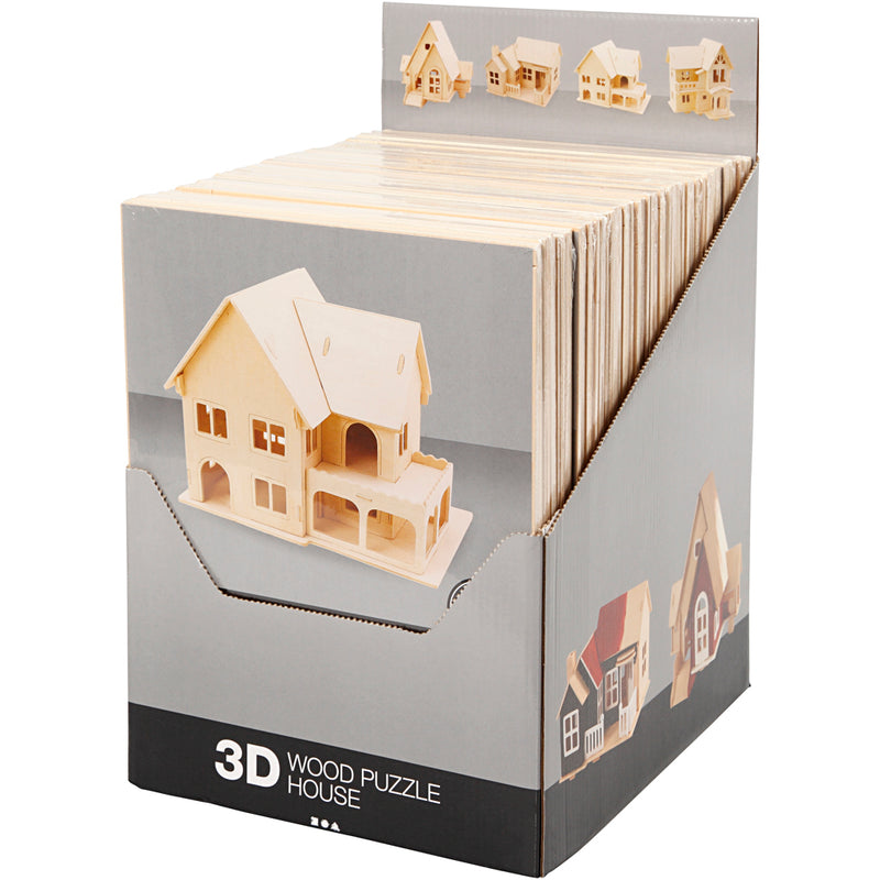 Chargez l'image dans la visionneuse de la galerie, Https: www.cchobby.nl 3d-houten-constructie-set-24-stuk-1-doos
