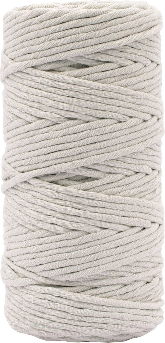 Vaessen creative macrame touw - lichtgrijs - 3mmx100m