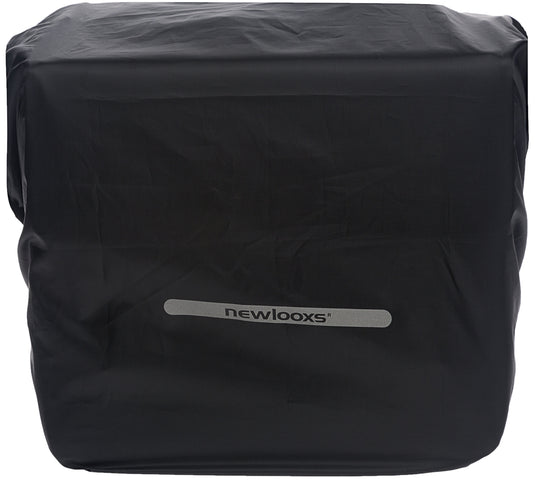 New Looxs Regenhoes Dubbel - Zwarte Waterdichte Polyester Fietstas - Reflectie - 40x97 cm