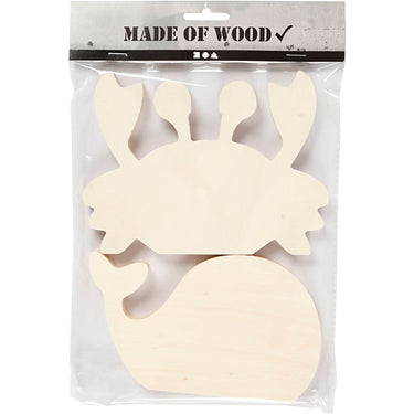 Creativ company http: www.cchobby.nl waterwereld-figuren-krab-en-walvis-h-9-5-12-cm-b-16-cm-dikte-1-2-cm-2-stuk-1-doos