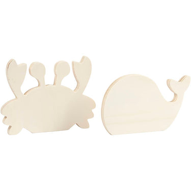 Creativ company http: www.cchobby.nl waterwereld-figuren-krab-en-walvis-h-9-5-12-cm-b-16-cm-dikte-1-2-cm-2-stuk-1-doos