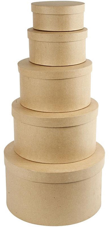 Creativ company https: www.cchobby.nl ronde-hoedendozen-h-8-10-13-15-19-cm-d-16-5-18-5-24-28-5-35-5-cm-5-stuk-1-set