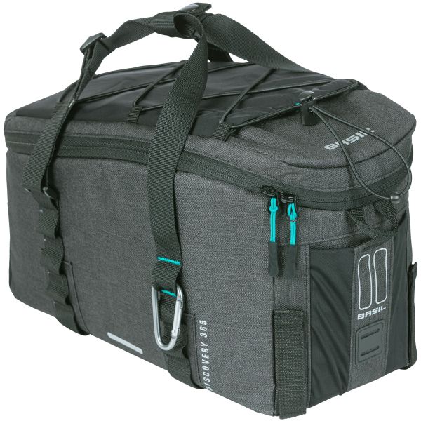 Load image into Gallery viewer, Basil Discovery 365D Bagagedragertas M - Zwart, waterafstotend, 9L, unisex, sportief
