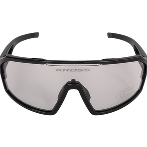Kross fietsbril fly uv400 meekleurende lenzen - zwart frame