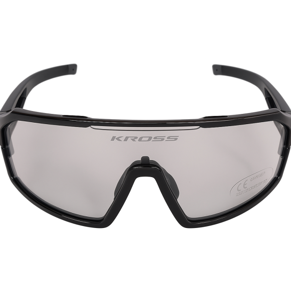 Load image into Gallery viewer, Kross fietsbril fly uv400 meekleurende lenzen - zwart frame

