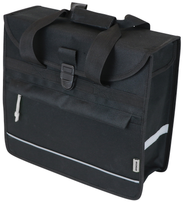 Edge Fietstas Basic Shopper 20 liter 37 x 34 x 13 cm zwart