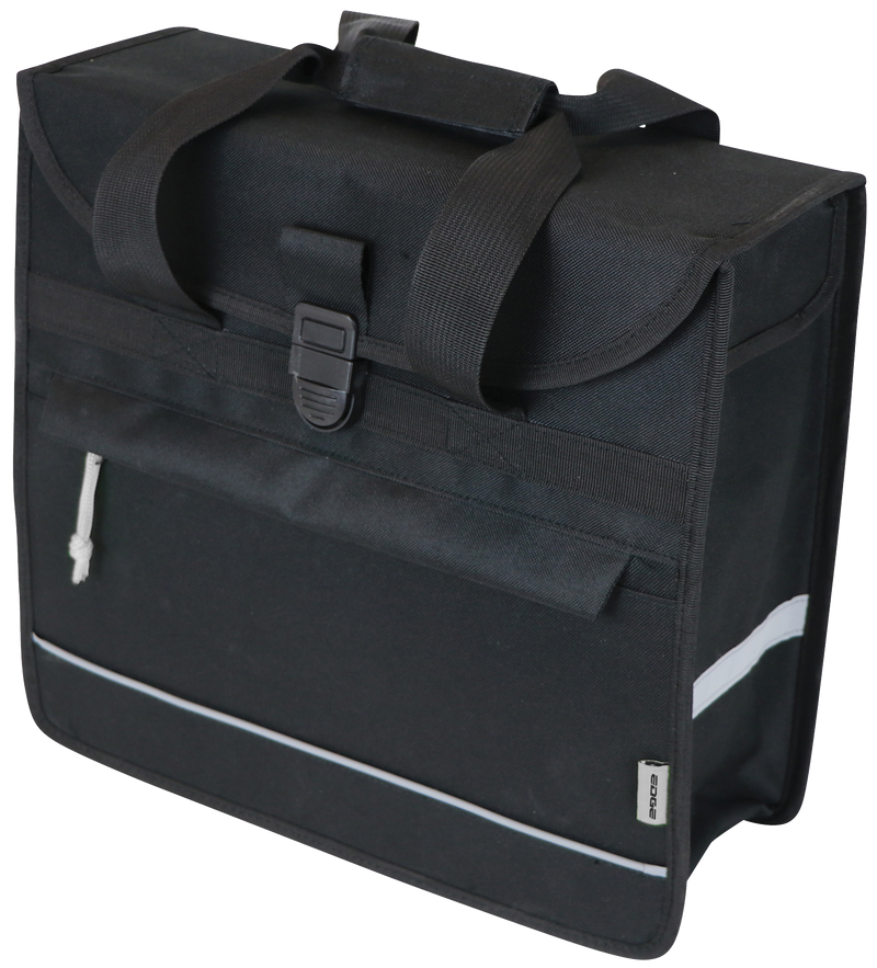 Load image into Gallery viewer, Edge Fietstas Basic Shopper 20 liter 37 x 34 x 13 cm zwart
