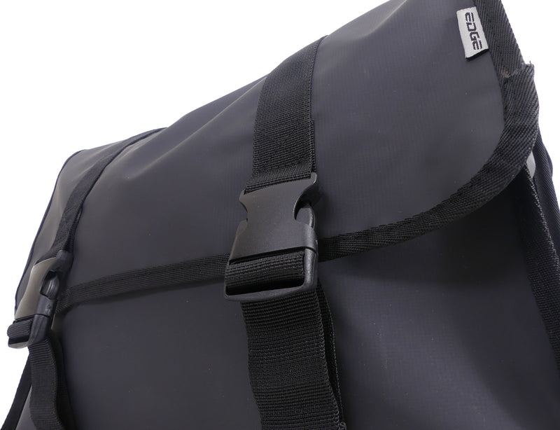 Load image into Gallery viewer, Edge Dubbele fietstas Transporter 40 liter 33 x 39 x 15 cm (2x) zwart
