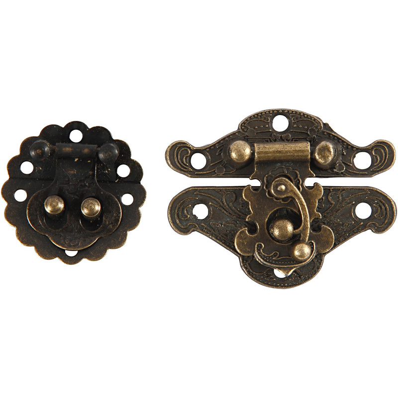 Load image into Gallery viewer, Https: www.cchobby.nl mini-beslag-afm-30-35-mm-antiek-goud-10-set-1-doos
