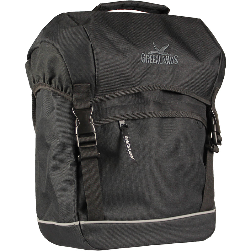Load image into Gallery viewer, Greenlands Fietstas Travel 20 liter 30 x 37 x 17 cm zwart
