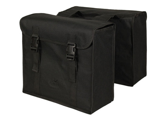 Greenlands Tas dubbel zwart-zwart. afmeting 37x34x14cm.totaal inhoud 40L