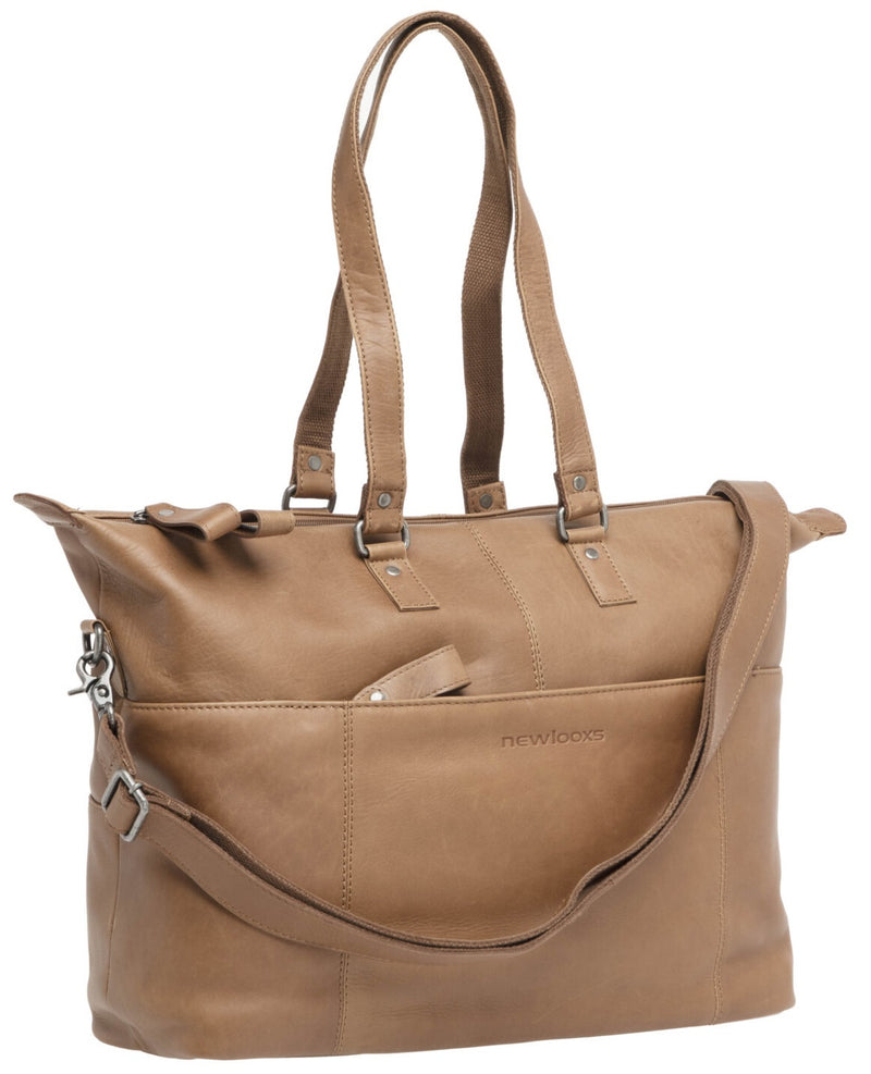 Load image into Gallery viewer, Newlooxs - New Looxs laptoptas leer Verla cognac 21 liter
