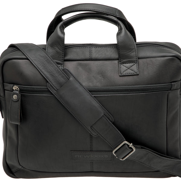 New Looxs laptoptas Luko leer 7,5l zwart