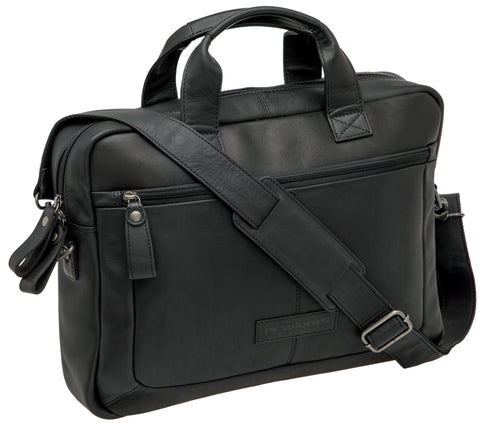 New Looxs laptoptas Luko leer 7,5l zwart