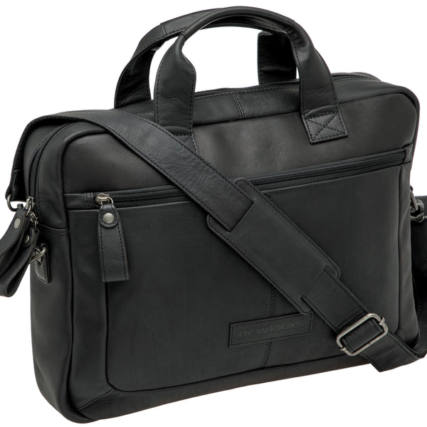 New Looxs laptoptas Luko leer 7,5l zwart