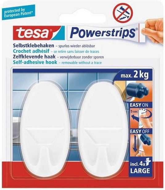Powerstripes haken tesa wit
