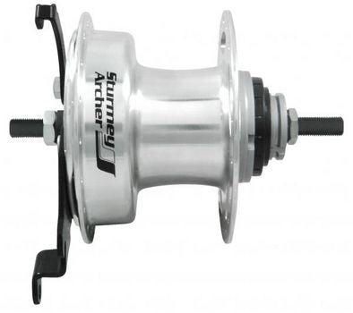 Versnellingsnaaf 3 speed Sturmey Archer XL-RD3 90 mm trommelremnaaf - 36 gaats - zilver