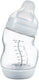 Difrax babyfles breed glas - 200 ml - wit - 1 stuk - s-fles - anti koliek