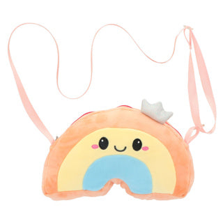 Pluchiez pluche handtasje assorti regenboog cupcake | 4 stuks