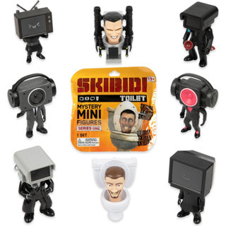 Skibidi toilet mini figures 6 cm assorti | 24 stuks