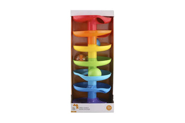 Playgo - regenboog helling met 3 gekleurde ballen