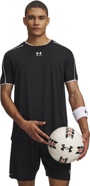 Under armour ua m challenger train ss-blk heren sportshirt - zwart - wit