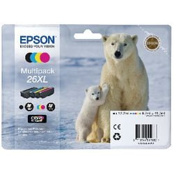 Inktcartridge multipack epson t263640 zwart,cyaan,magenta,geel