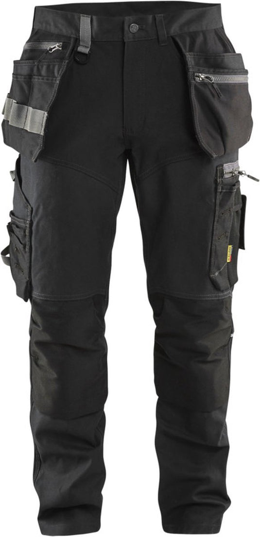 Blåkläder blaklader werkbroek met stretchpanelen en spijkerzakken 1599-1860 - zwart - c56