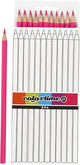 Creativ company driehoekige kleurpotloden - roze, 12st.