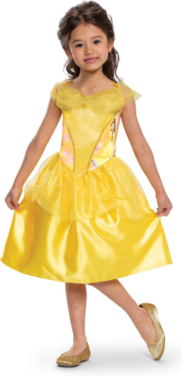 Disguise disney prinses - beauty the beast, belle basic plus, maat xs (3-4 jaar)