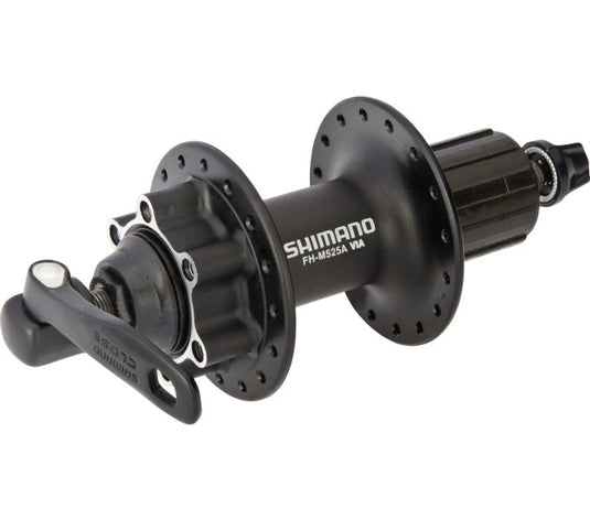 Shimano achternaaf fh-m525-a 8 9 10 speed - 36 gaats 6 bouts remschijfbevestiging - zwart