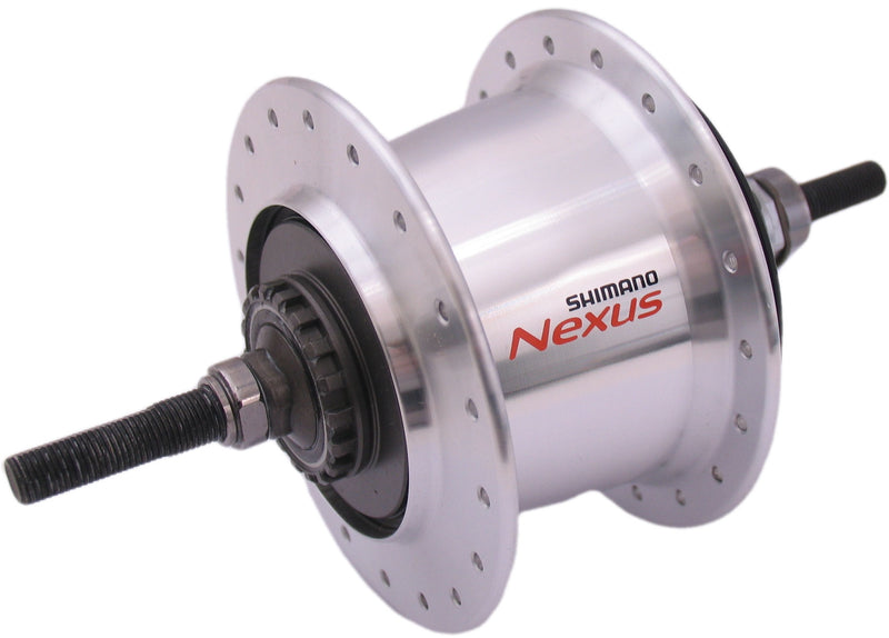 Load image into Gallery viewer, Shimano versnellingsnaaf 7 speed nexus 7 sg-c3001 voor rollerbrakes velgrem 36 gaats - zilver

