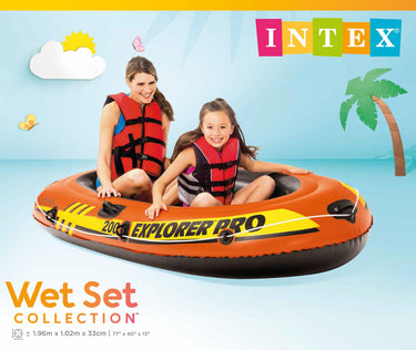 Intex 2 persoons boot explorer pro200 196x102cm