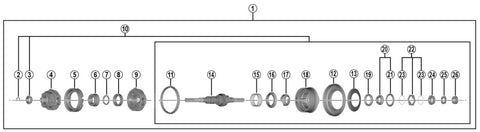 Shimano nexus 7 binnenwerk rollerbrake y3et98010