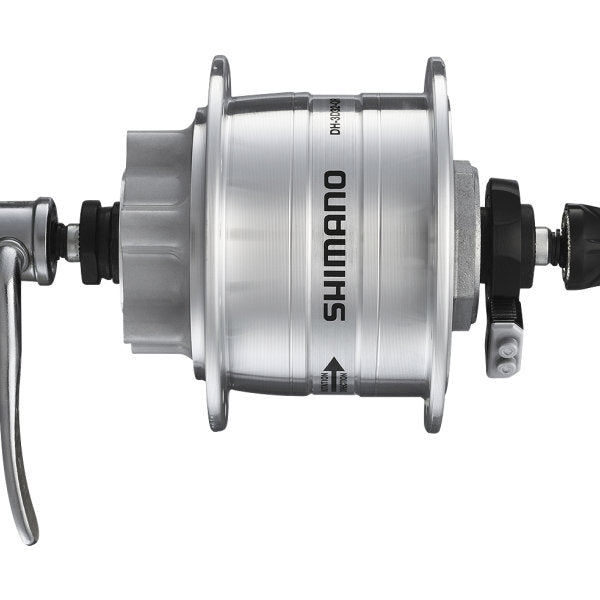 Dynamonaaf 36 gaats Shimano HD-3D32 3 Watt - voor 6 bouts remschijf - snelspanner - zilver