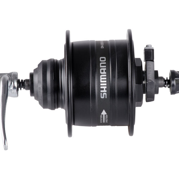 Dynamonaaf Shimano HD-3D37 3 Watt - 36 gaats - Center-Lock - snelspanner - zwart