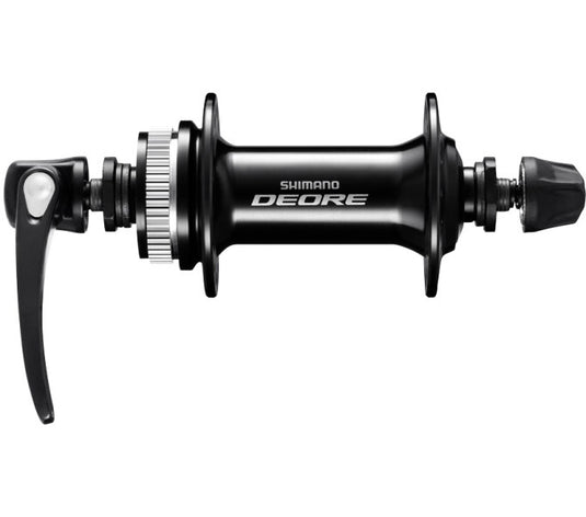 Shimano voornaaf deore hb-m6000 - 36 gaats - 100 mm inbouwbreedte - met snelspanner - zwart