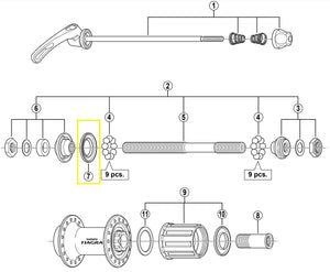 Shimano stofkap links fh-4500