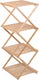 Alpina badkamerrek - 4-laags - 40 x 33.5 x 93.5 cm - opvouwbaar - bamboe - bruin
