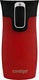 Contigo west loop mini autoseal thermosbeker goji berry - roestvrijstalen isoleerbeker, koffiebeker-to-go, bpa-vrij, lekvrije beker-to-go met easy-clean-deksel, houdt tot 6 uur warm, 300 ml
