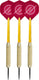 Faver dartpijlenset compleet - reserve shafts - brass coated - rood – 19 gram