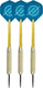Faver dartpijlenset compleet - reserve shafts - brass coated - blauw - 20 gram